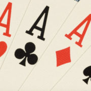 Photograph of 4 ace playing cards