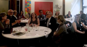 Delegates seated in discussion at the Publishing Forum in Australia