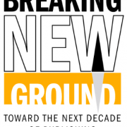 Logo for book summit reading - Breaking New Ground, Toward the next decade of publishing