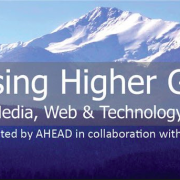 AHG Conference banner featuring conference information against a backdrop of a snow covered mountain