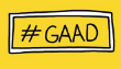 Banner reading #GAAD