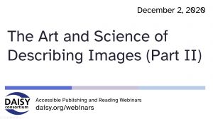 Art and Science of Describing Images Part Two opening slide