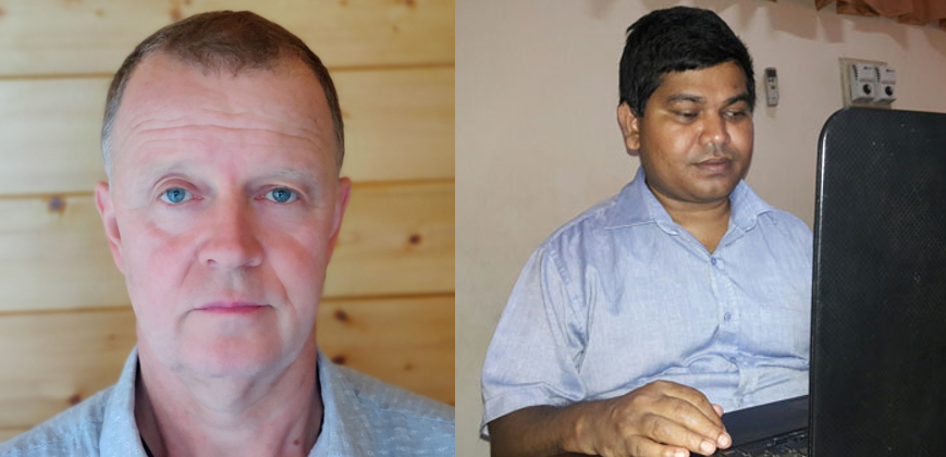 Head shots of the winners: Martin Klopstock (Kogan Page) and Mr Ashok Bandula Weerawardhana