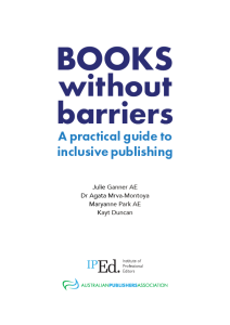 Front cover image of Books without barriers - this is a text only front cover