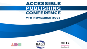 Accessible Publishing Conference title slide