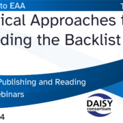 Technical Approaches to Upgrading the Backlist - webinar title slide