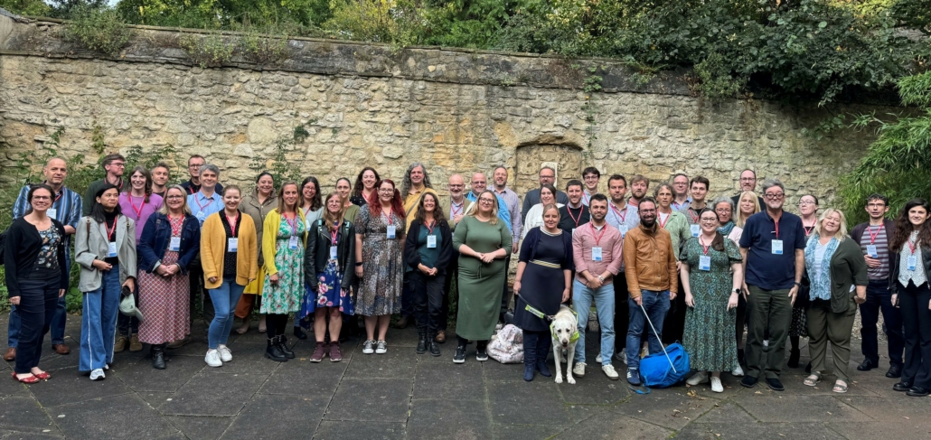 Group shot of all PAAGCon delegates outside in the grounds of Oxford University