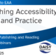 Publishing Accessibility Policy and Practice webinar title slide